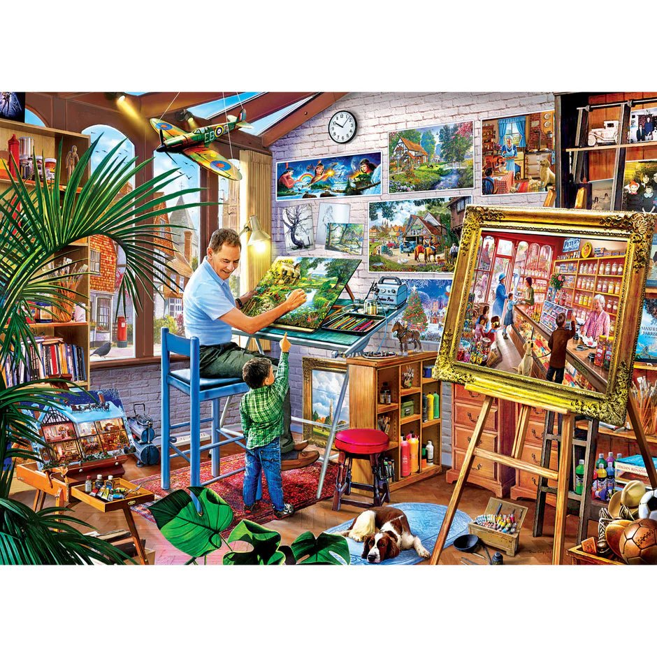 Masterpiece Gallery: Gallery on the Square – 1000 Piece Jigsaw Puzzle by MasterPieces - Masterpieces Puzzles - Jigsaw Puzzles - The Puzzle Center -