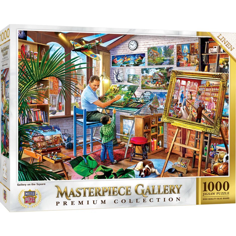 Masterpiece Gallery: Gallery on the Square – 1000 Piece Jigsaw Puzzle by MasterPieces - Masterpieces Puzzles - Jigsaw Puzzles - The Puzzle Center -