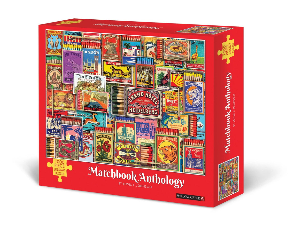 Matchbook Anthology 1000 - Piece Jigsaw Puzzle by Willow Creek Press - Willow Creek Press & Gifts - Jigsaw Puzzles - The Puzzle Center -