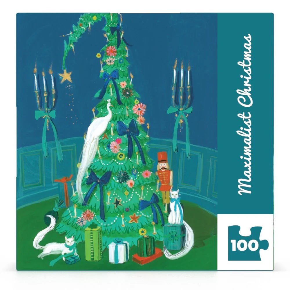 Maximalist Christmas 100 Piece Mini Jigsaw Puzzle | New York Puzzle Company - Mini Jigsaw Puzzles - The Puzzle Center