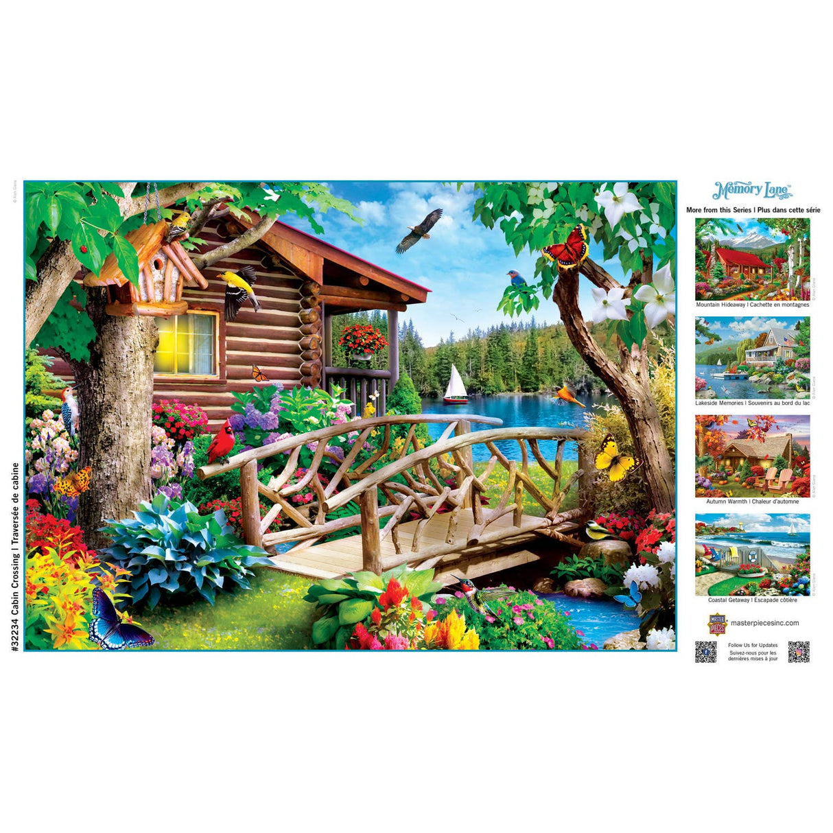 Memory Lane - Cabin Crossing 300 Piece EZ Grip Puzzle | Masterpieces Puzzles - Masterpieces Puzzles - Jigsaw Puzzles - The Puzzle Center