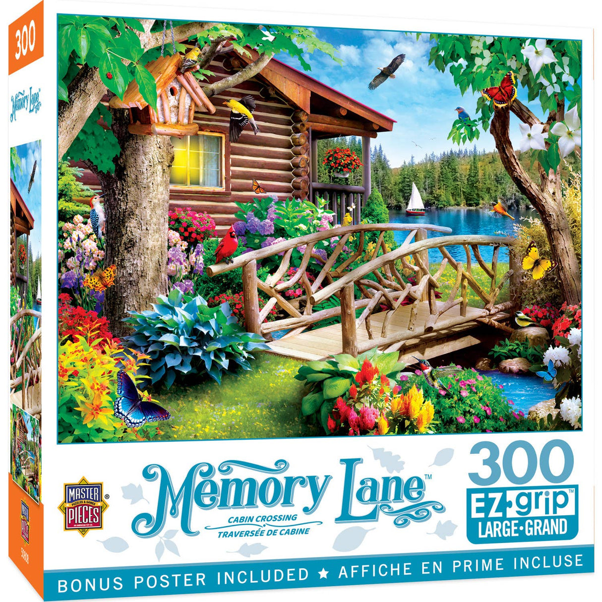 Memory Lane - Cabin Crossing 300 Piece EZ Grip Puzzle | Masterpieces Puzzles - Masterpieces Puzzles - Jigsaw Puzzles - The Puzzle Center