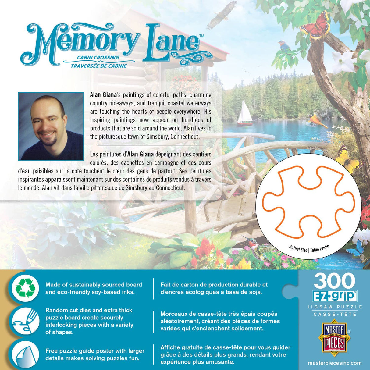 Memory Lane - Cabin Crossing 300 Piece EZ Grip Puzzle | Masterpieces Puzzles - Masterpieces Puzzles - Jigsaw Puzzles - The Puzzle Center