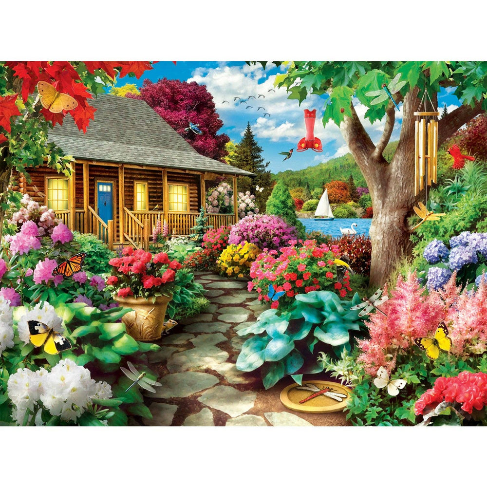 Memory Lane - Hummingbird in Bloom 300 Piece EZ Grip Jigsaw Puzzle | Masterpieces - Masterpieces Puzzles - Jigsaw Puzzles - The Puzzle Center
