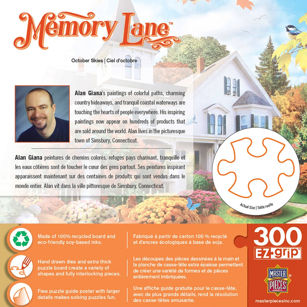 Memory Lane - October Skies 300 Piece EZ Grip Puzzle by MasterPieces - Masterpieces Puzzles - Jigsaw Puzzles - The Puzzle Center -