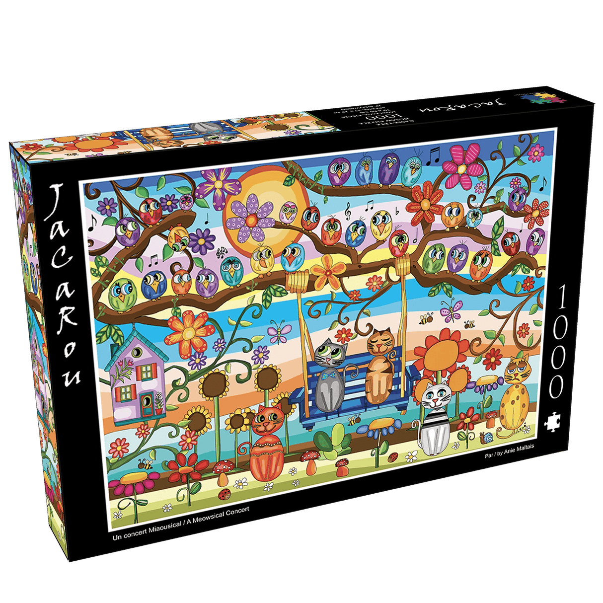 Meowsical Concert 1000 Piece Jigsaw Puzzle by JaCaRou Puzzles - JaCaRou Puzzles Inc. - Jigsaw Puzzles - The Puzzle Center -