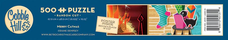 Merry Catmas 500 Piece Jigsaw Puzzle | Cobble Hill - Jigsaw Puzzles - The Puzzle Center