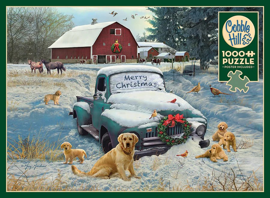 Merry Christmas 1000 Piece Jigsaw Puzzle | Cobble Hill - Jigsaw Puzzles - The Puzzle Center
