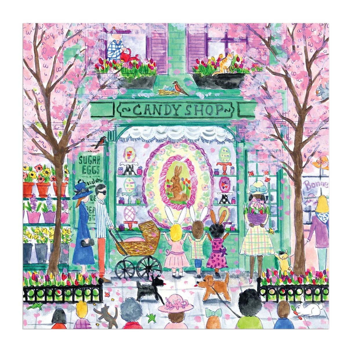 Michael Storrings Easter Candy Shop 500 Piece Jigsaw Puzzle | Galison - Jigsaw Puzzles - The Puzzle Center