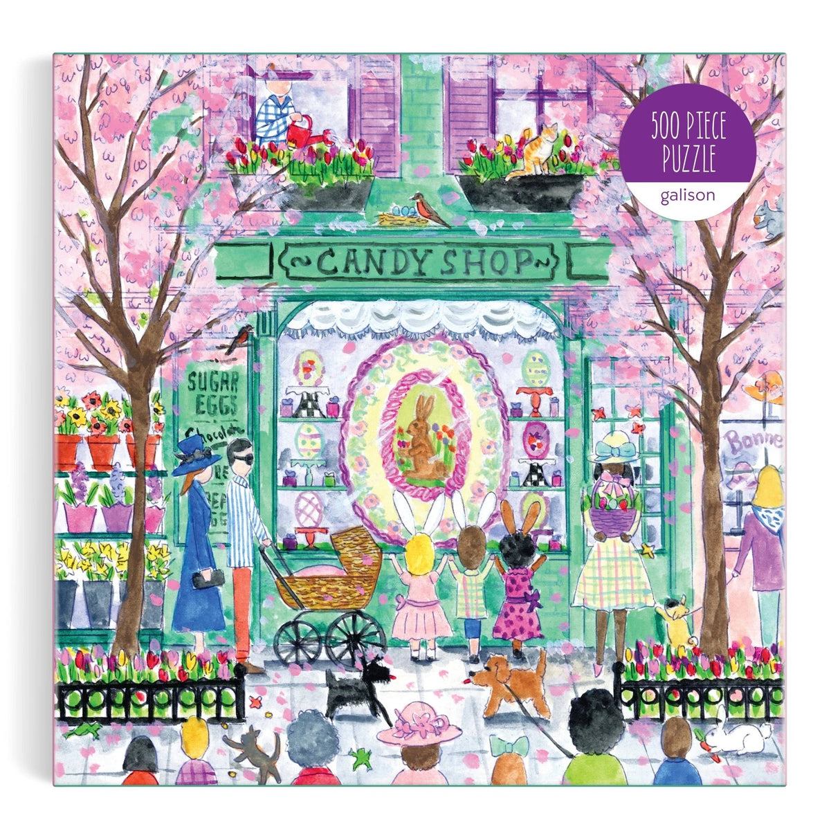 Michael Storrings Easter Candy Shop 500 Piece Jigsaw Puzzle | Galison - Jigsaw Puzzles - The Puzzle Center