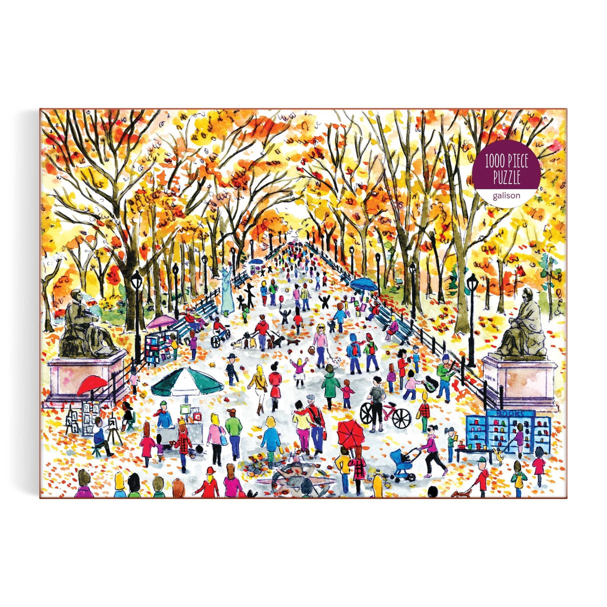 Michael Storrings Fall in Central Park 1000 - Piece Puzzle by Galison - Galison - Jigsaw Puzzles - The Puzzle Center -