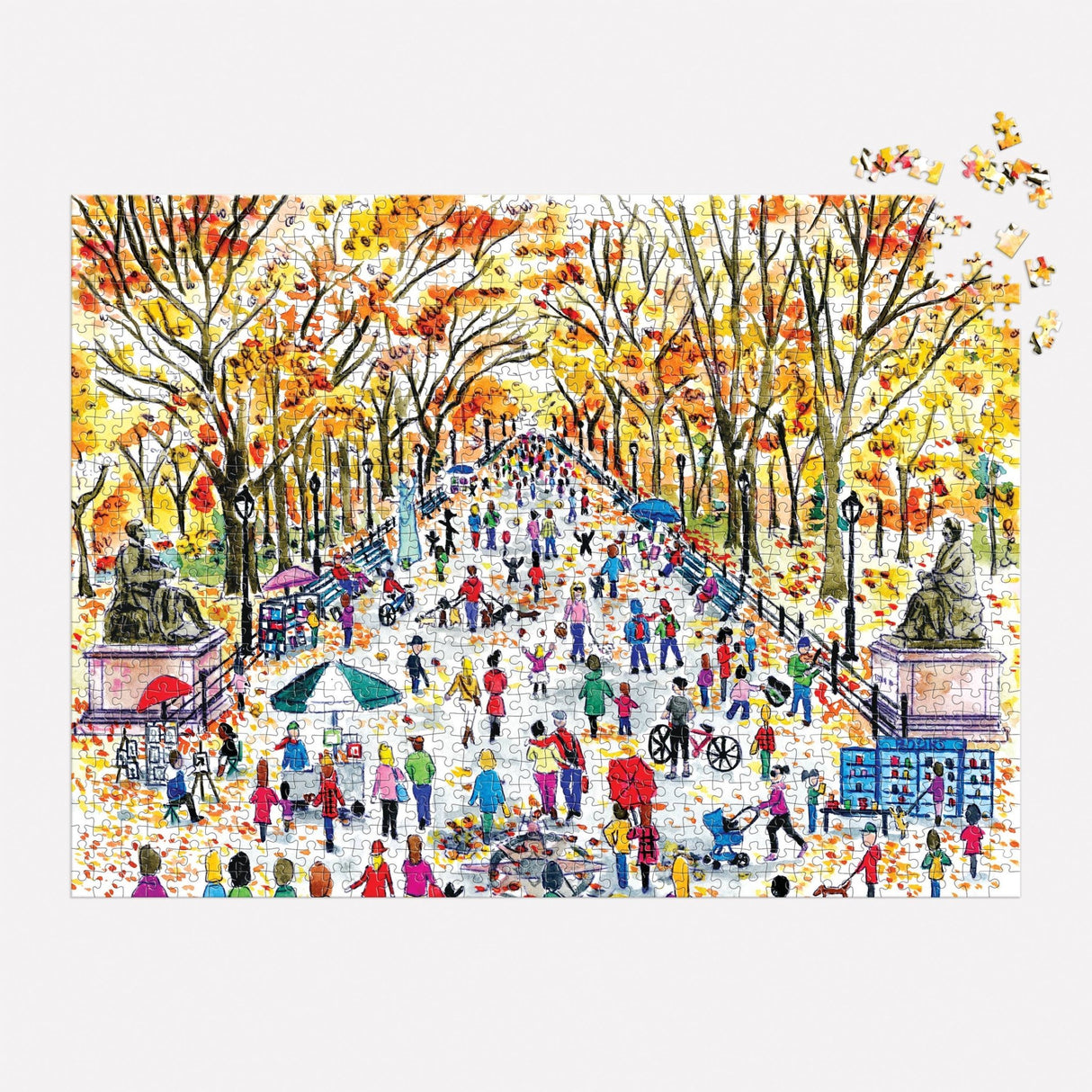 Michael Storrings Fall in Central Park 1000 - Piece Puzzle by Galison - Galison - Jigsaw Puzzles - The Puzzle Center -