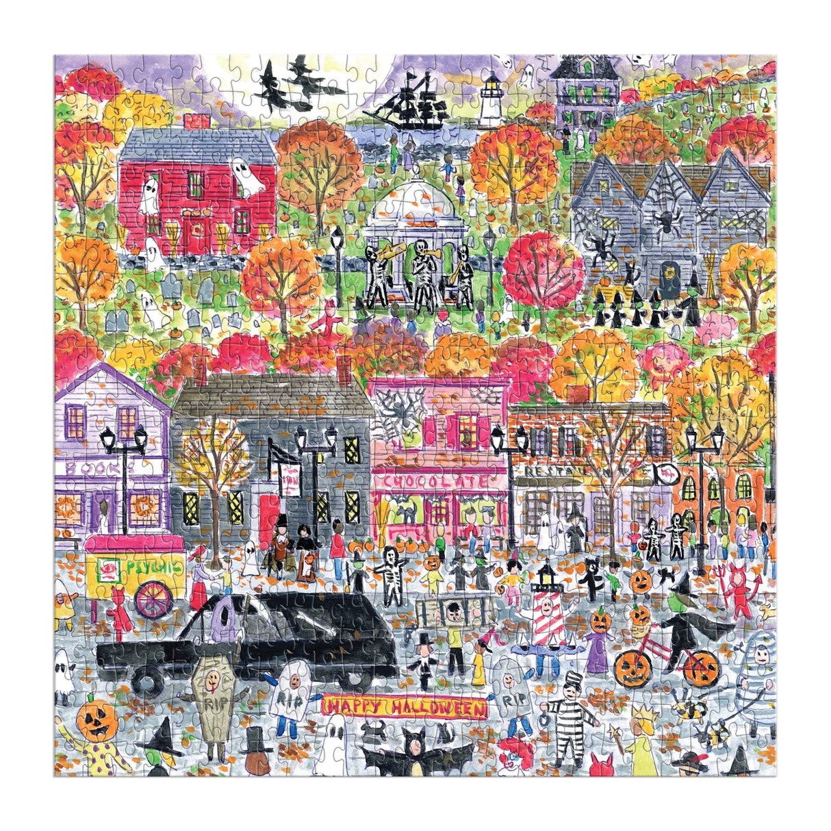 Michael Storrings Halloween Parade 500 Piece Jigsaw Puzzle | Galison