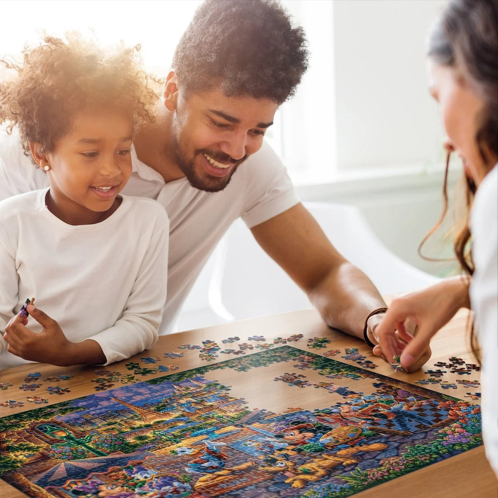 Mickey & Friends Painting in Paris 500 Piece Jigsaw Puzzle by Dowdle and Disney - Dowdle - Jigsaw Puzzles - The Puzzle Center -