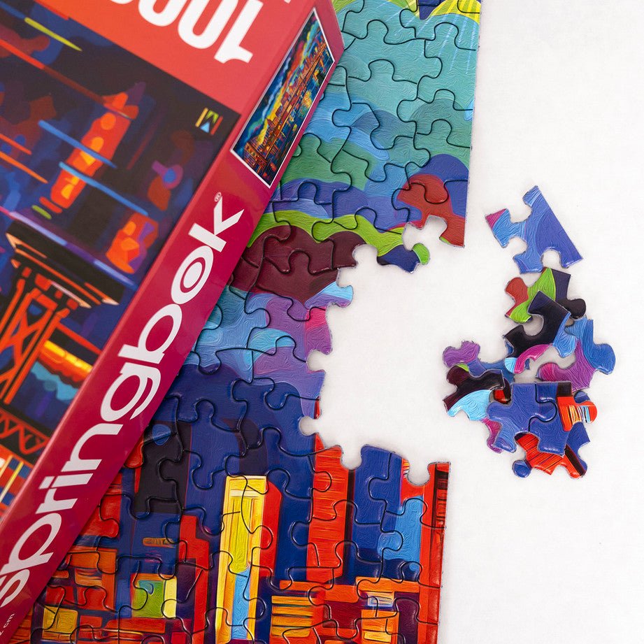 Midnight in San Francisco 1000 Piece Jigsaw Puzzle by Springbok Puzzles - Springbok Puzzles - Jigsaw Puzzles - The Puzzle Center -