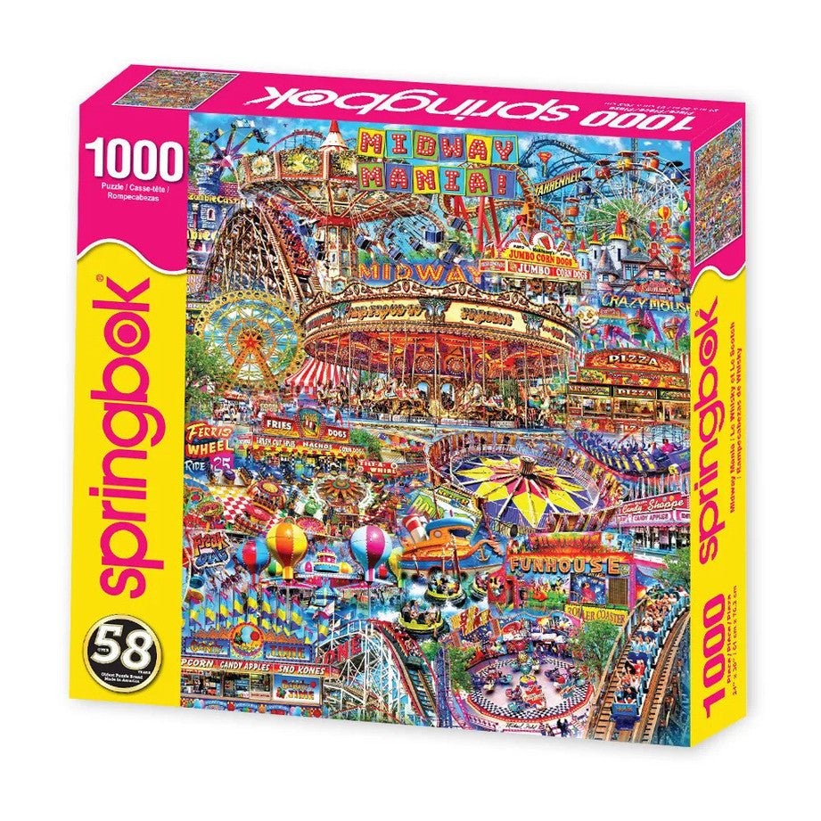 Midway Mania 1000 Piece Jigsaw Puzzle by Springbok Puzzles - Springbok Puzzles - Jigsaw Puzzles - The Puzzle Center -