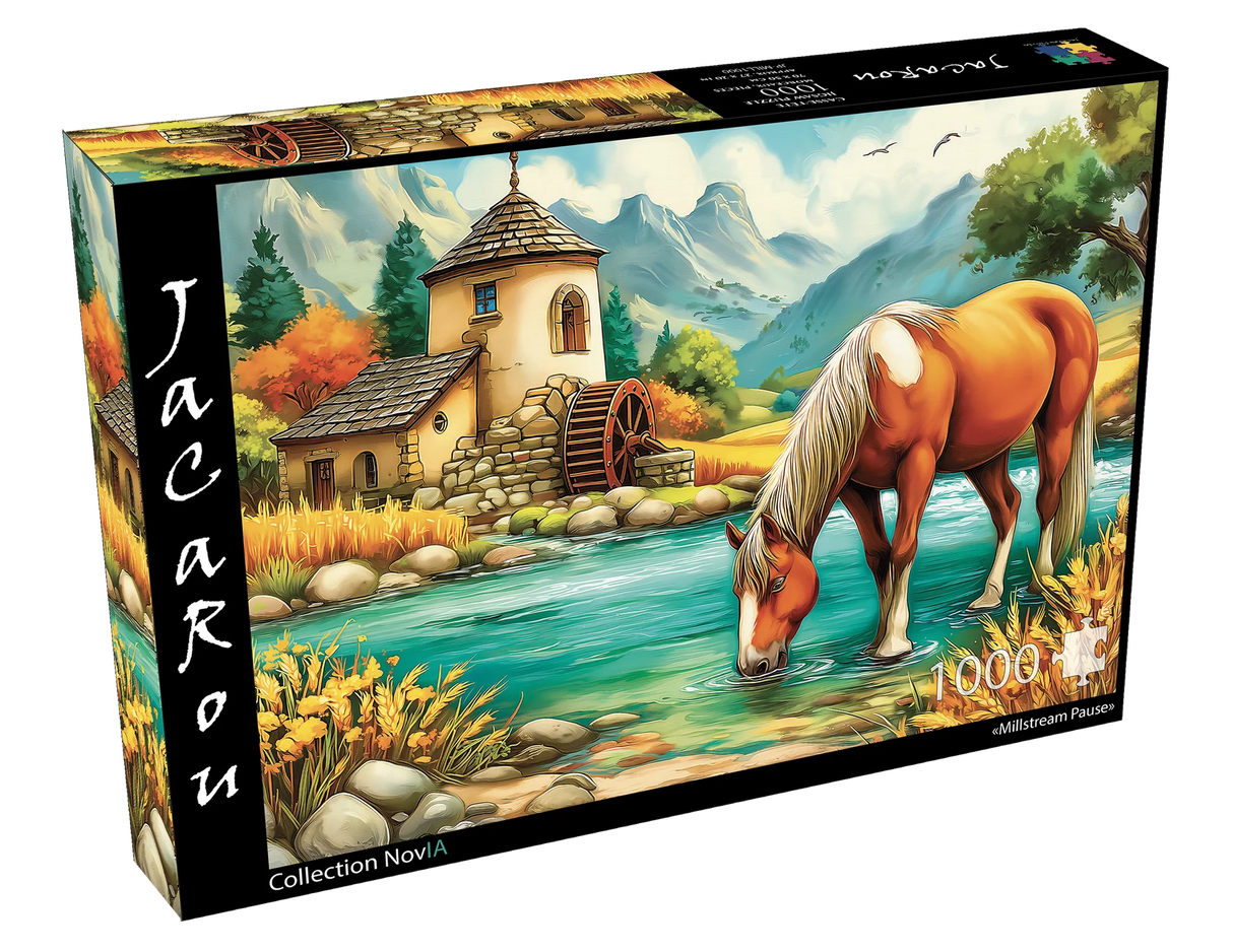 Millstream Pause 1000 Piece Jigsaw Puzzle | JaCaRou Puzzles - Jigsaw Puzzles - The Puzzle Center