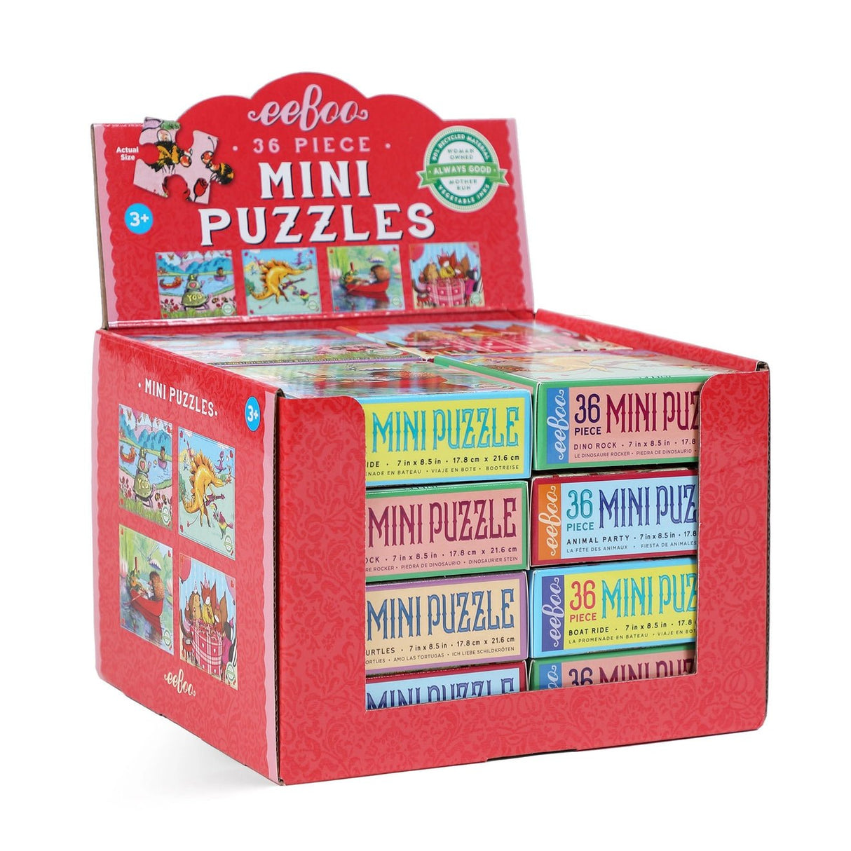 Mini Valentine’s Day 36 - Piece Puzzle Assortment by eeBoo - eeBoo - Jigsaw Puzzles - The Puzzle Center -