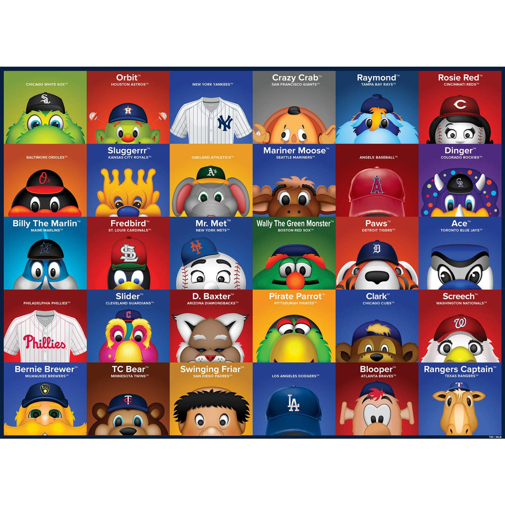 MLB Mascots 100 Piece Puzzle by Masterpieces - Masterpieces Puzzles - Jigsaw Puzzles - The Puzzle Center