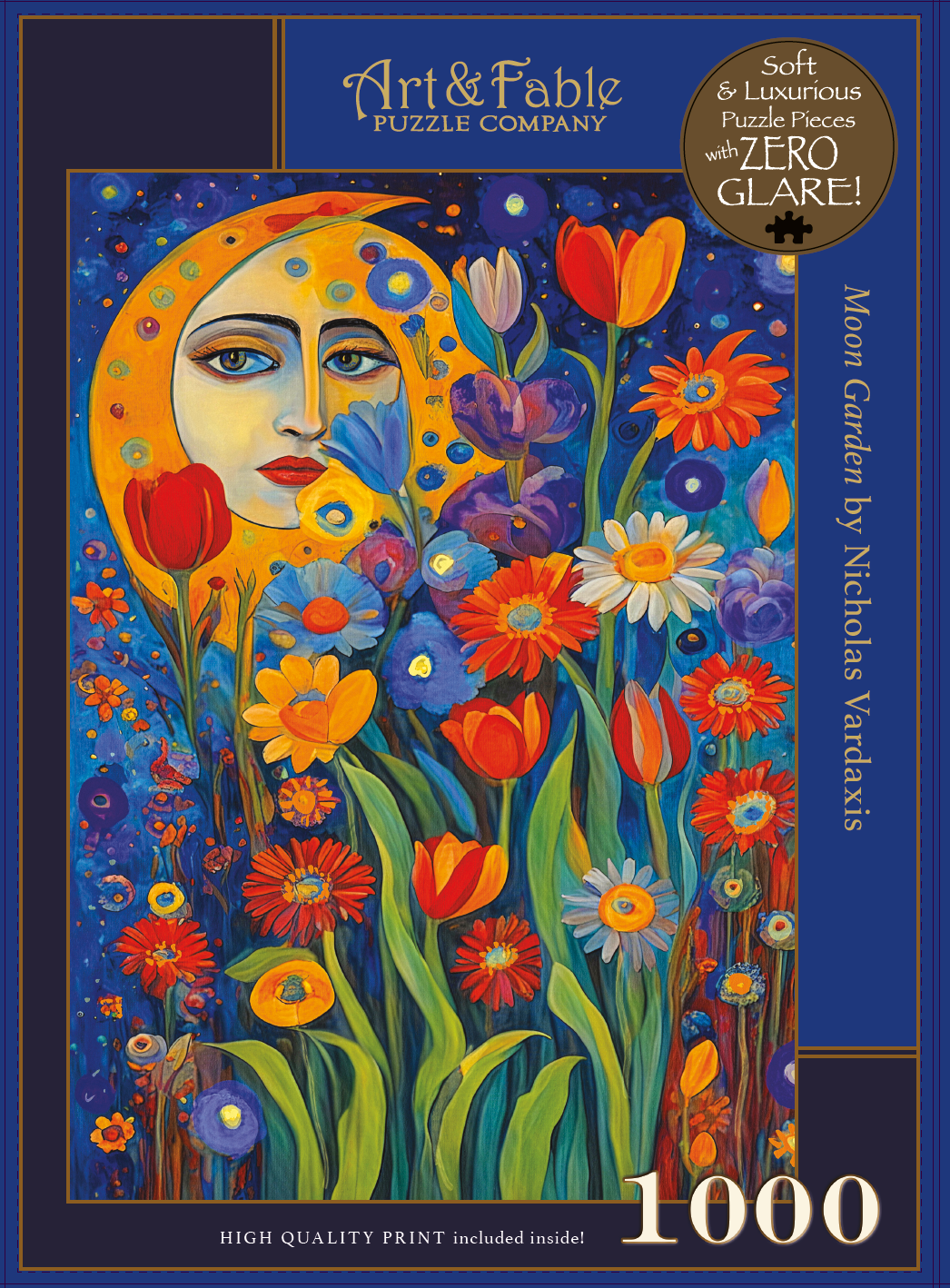 Moon Garden 1000 Piece Jigsaw Puzzle | Art & Fable - Jigsaw Puzzles - The Puzzle Center