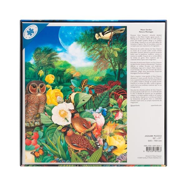 Moon Garden (Nature Montages) 1000 Piece Jigsaw Puzzle | Paperblanks - Jigsaw Puzzles - The Puzzle Center