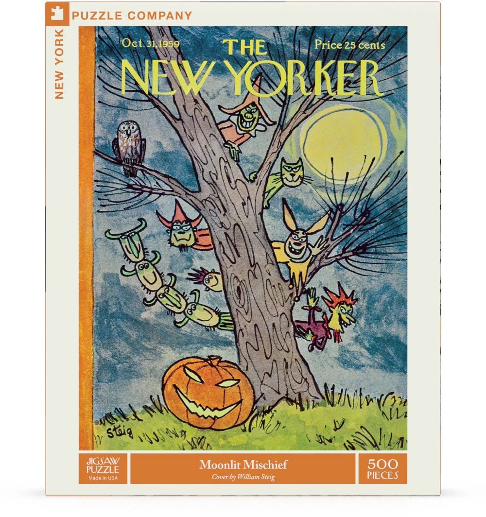 Moonlit Mischief 500 Piece Jigsaw Puzzle | New York Puzzle Company - Jigsaw Puzzles - The Puzzle Center