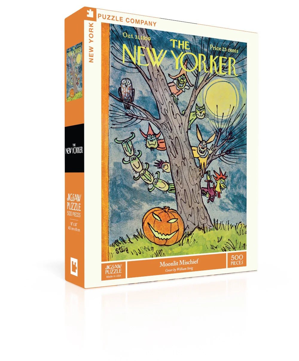 Moonlit Mischief 500 Piece Jigsaw Puzzle | New York Puzzle Company - Jigsaw Puzzles - The Puzzle Center