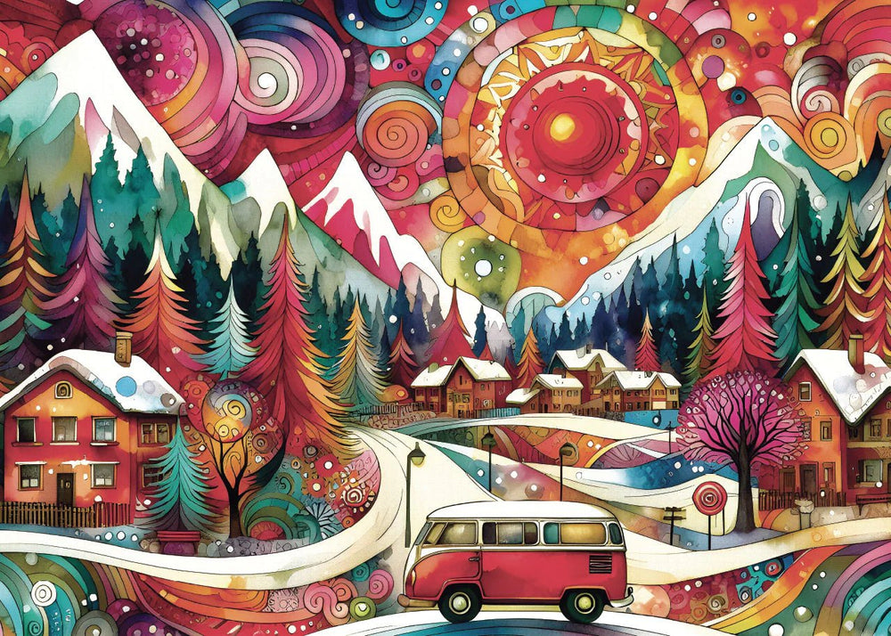 Mountains Meet Motion 1000 Piece Jigsaw Puzzle | JaCaRou Puzzles - Jigsaw Puzzles - The Puzzle Center