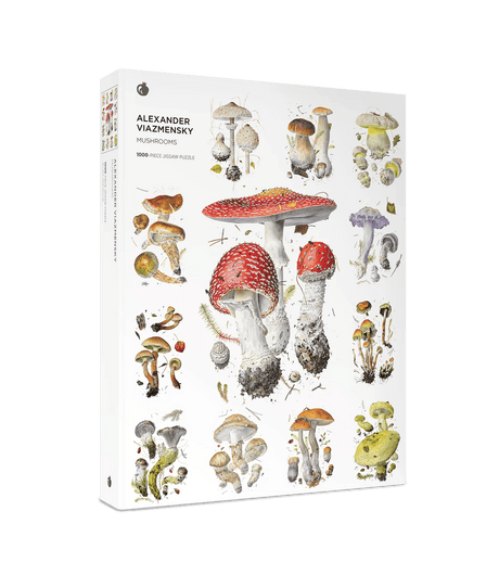 Mushrooms: Alexander Viazmensky 1000 - Piece Jigsaw Puzzle by Pomegranate - Pomegranate - Jigsaw Puzzles - The Puzzle Center -