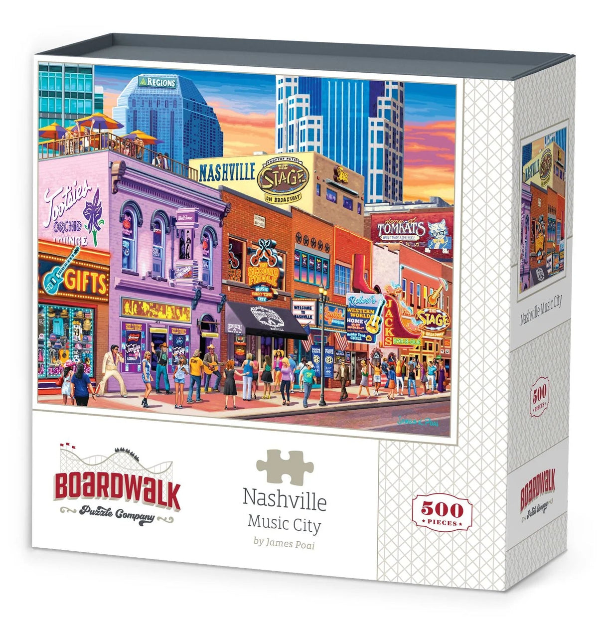 Nashville Music City 500 Piece Jigsaw Puzzle by Boardwalk Puzzle Company - Boardwalk - Jigsaw Puzzles - The Puzzle Center