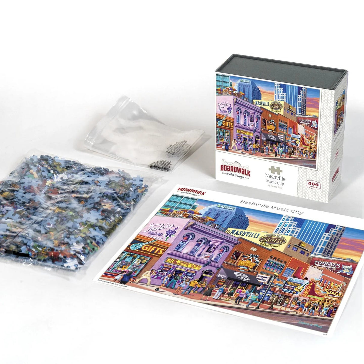Nashville Music City 500 Piece Jigsaw Puzzle by Boardwalk Puzzle Company - Boardwalk - Jigsaw Puzzles - The Puzzle Center