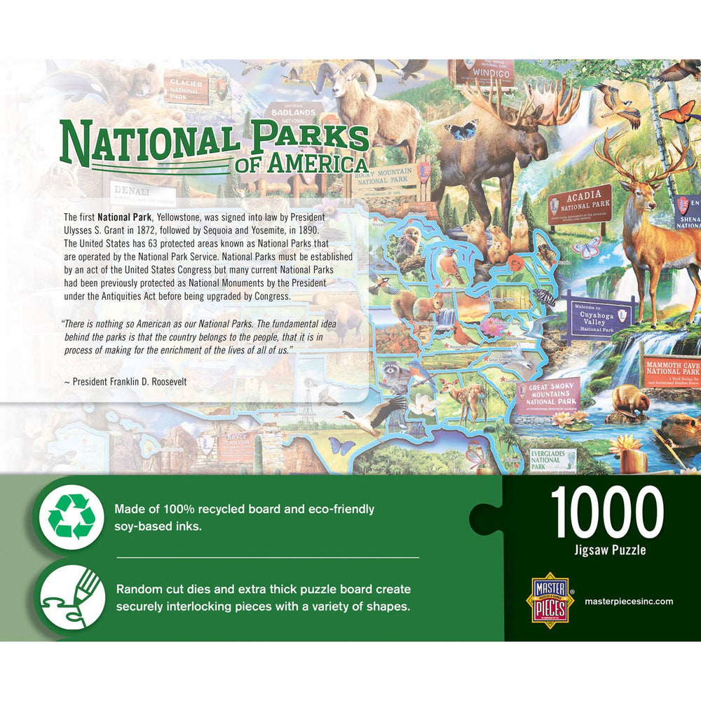 National Parks of America 1000 Piece Puzzle by Masterpieces - Masterpieces Puzzles - Jigsaw Puzzles - The Puzzle Center
