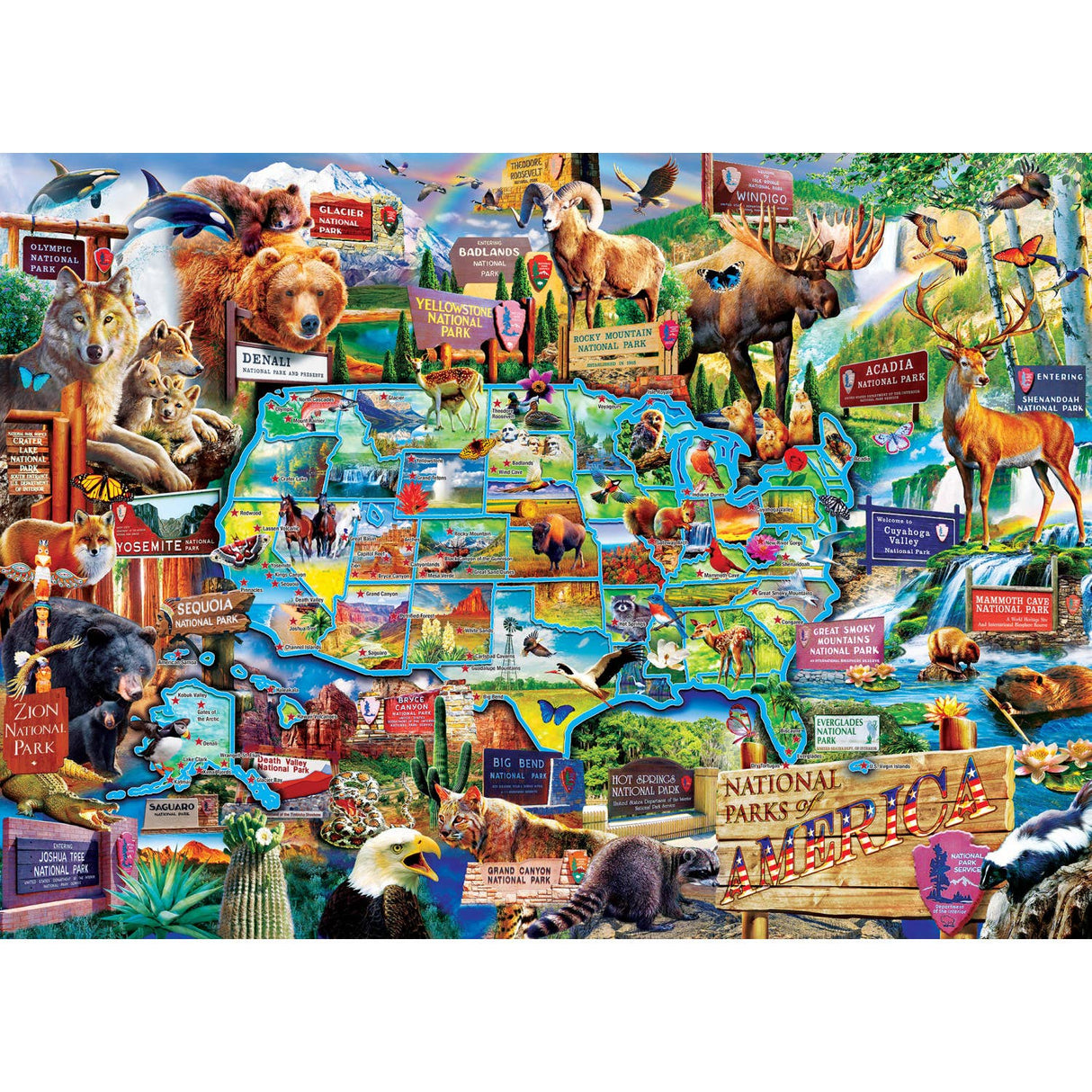 National Parks of America 1000 Piece Puzzle by Masterpieces - Masterpieces Puzzles - Jigsaw Puzzles - The Puzzle Center