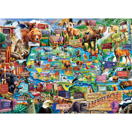 National Parks of America 1000 Piece Puzzle by Masterpieces - Masterpieces Puzzles - Jigsaw Puzzles - The Puzzle Center
