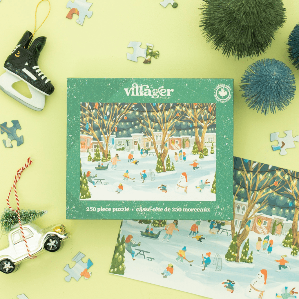 Neighbourhood Rink 250 Piece Jigsaw Puzzle | Villager - Jigsaw Puzzles - The Puzzle Center