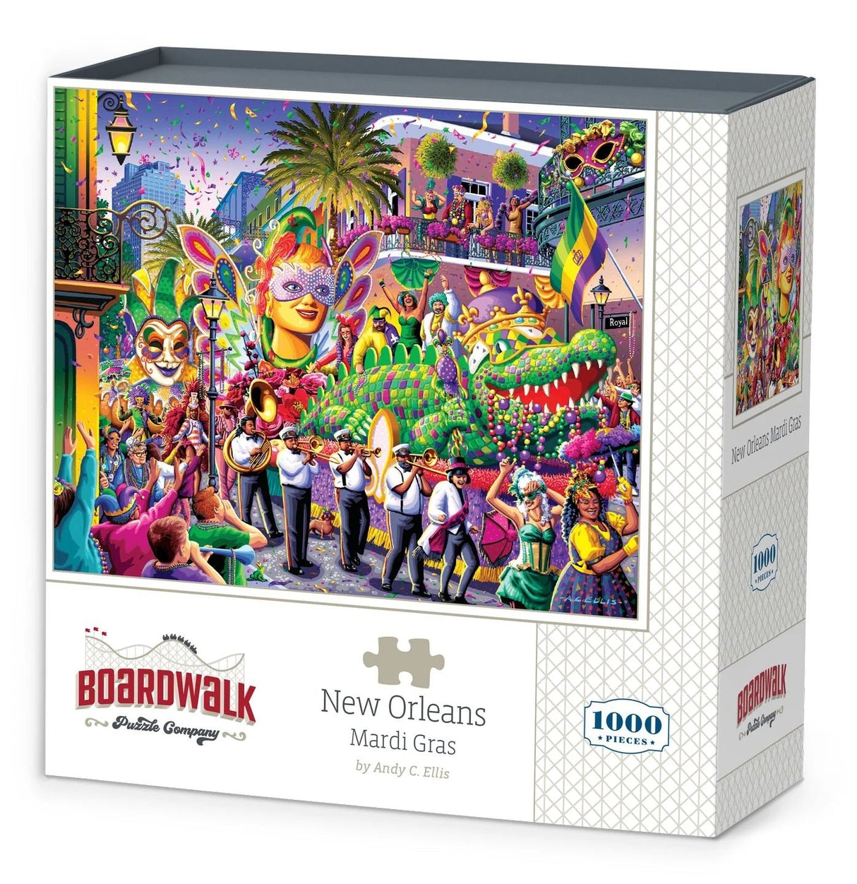 New Orleans Mardi Gras 1000 Piece Jigsaw Puzzle by Boardwalk - Boardwalk - Jigsaw Puzzles - The Puzzle Center -