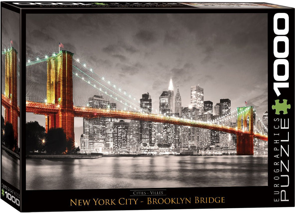 New York City Brooklyn Bridge 1000 Piece Jigsaw Puzzle by Eurographics - Eurographics - Jigsaw Puzzles - The Puzzle Center -