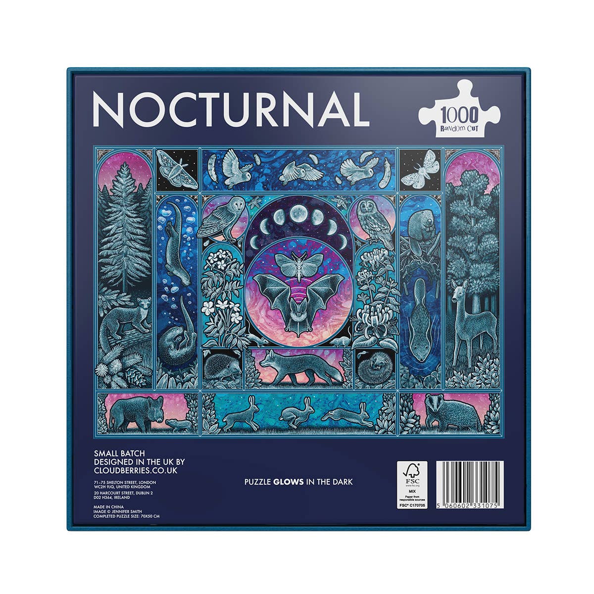 Nocturnal 1000 Piece Cut Jigsaw Puzzle | Cloudberries - Jigsaw Puzzles - The Puzzle Center