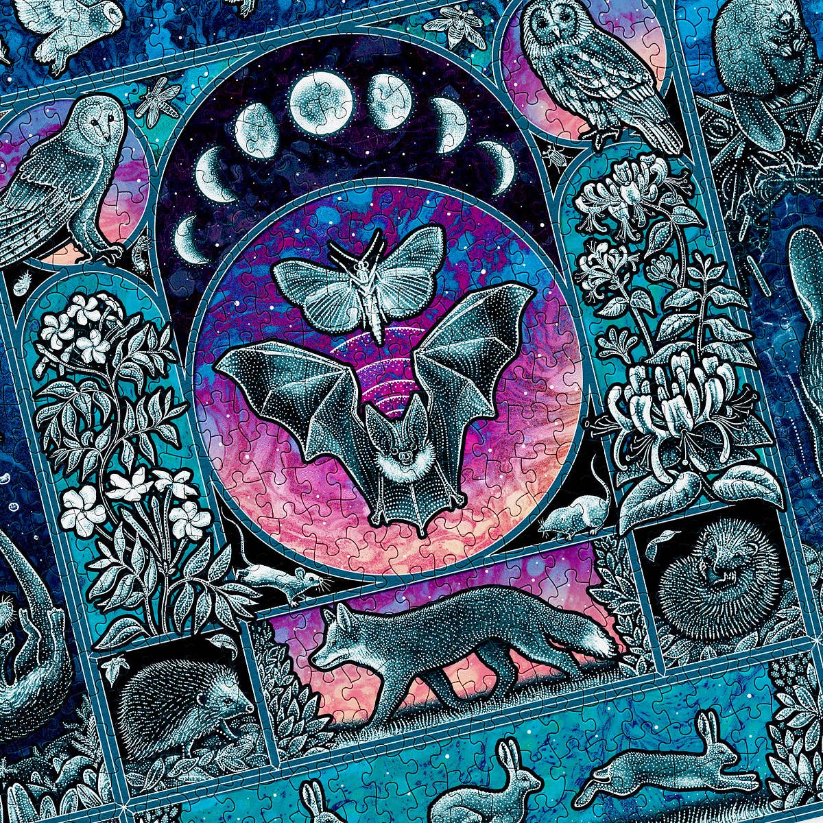 Nocturnal 1000 Piece Cut Jigsaw Puzzle | Cloudberries - Jigsaw Puzzles - The Puzzle Center