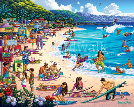 North Shore, Hawaii 500 Piece Jigsaw Puzzle by Boardwalk Puzzle Company - Boardwalk - Jigsaw Puzzles - The Puzzle Center