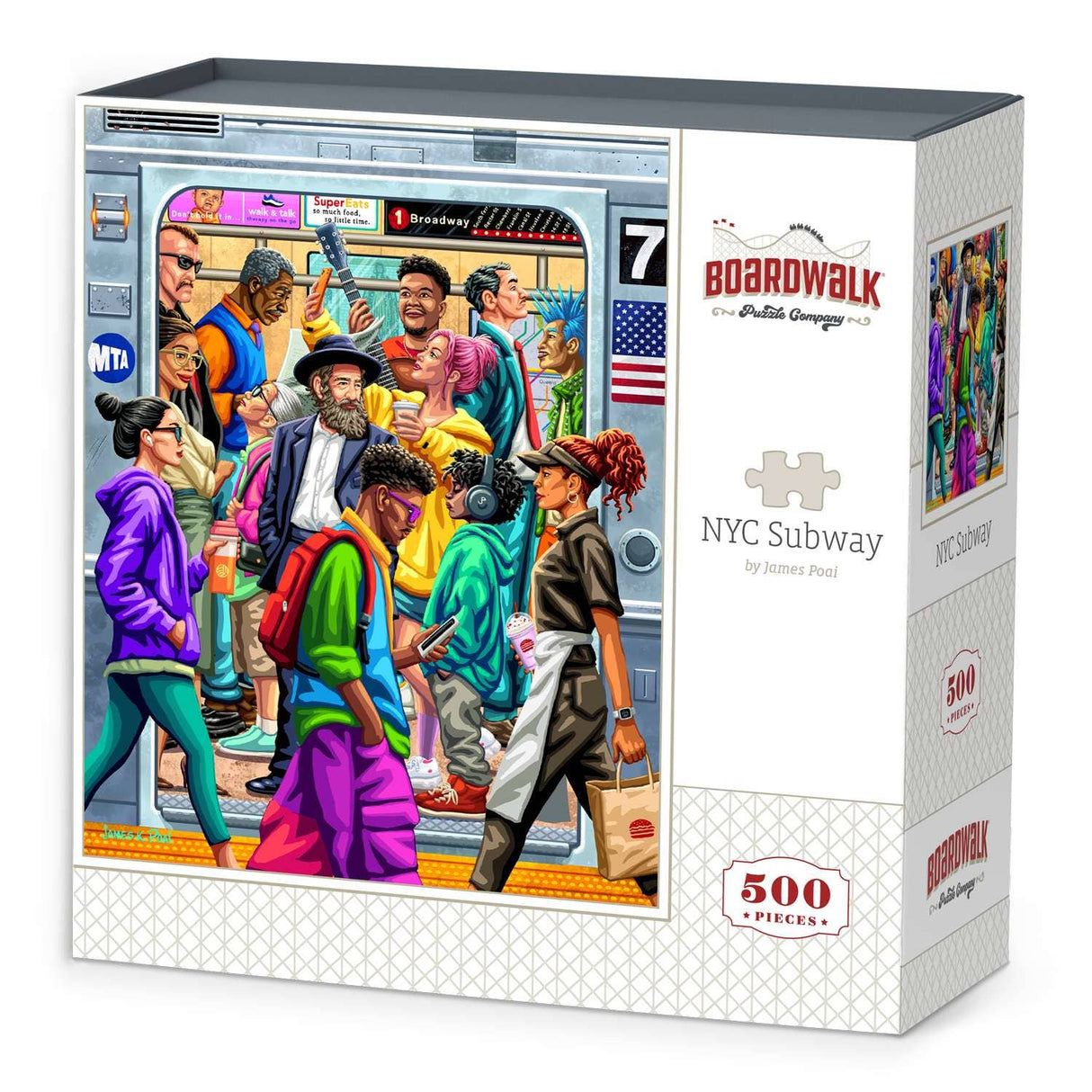 NYC Subway 500 Piece Jigsaw Puzzle | Boardwalk - Jigsaw Puzzle - The Puzzle Center