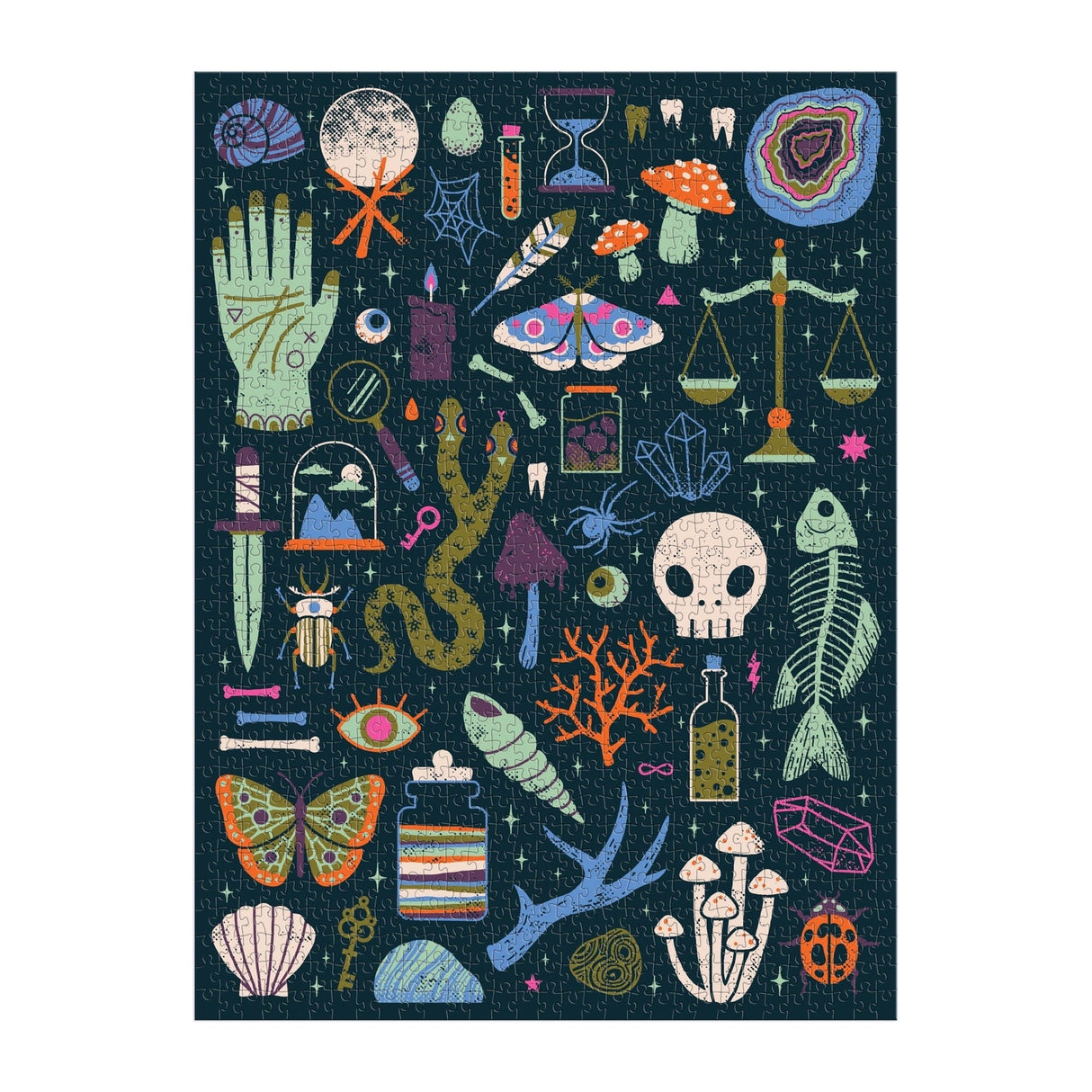 Occult and Curious 1000 Piece Glow in the Dark Puzzle | Galison