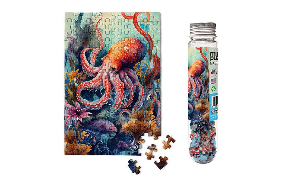 Octopus Mini Puzzle | MicroPuzzles - Mini Jigsaw Puzzles - The Puzzle Center