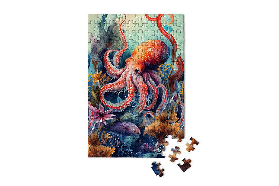Octopus Mini Puzzle | MicroPuzzles - Mini Jigsaw Puzzles - The Puzzle Center