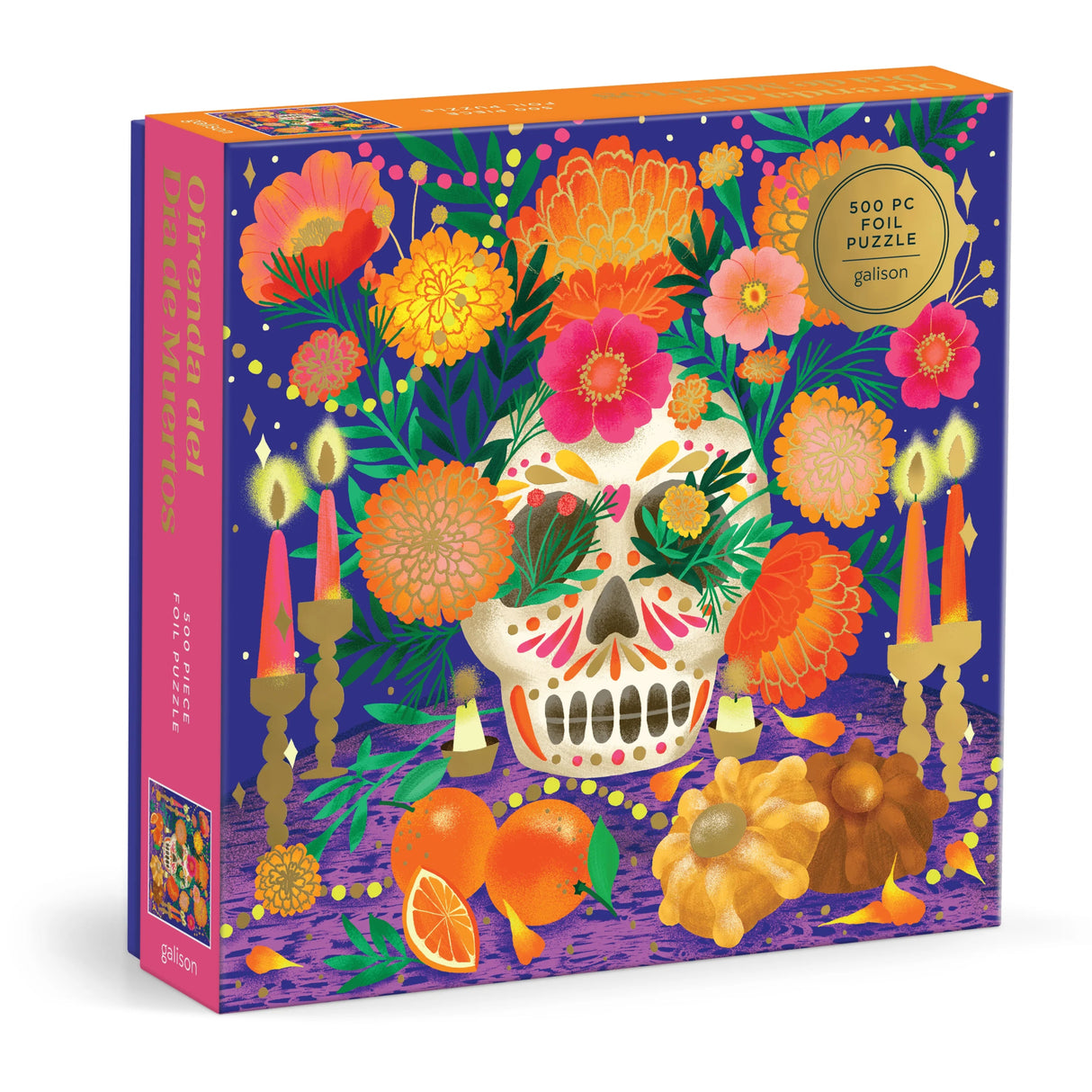 Ofrenda del Dia de Muertos 500 Piece Foil Jigsaw Puzzle | Galison - Jigsaw Puzzles - The Puzzle Center