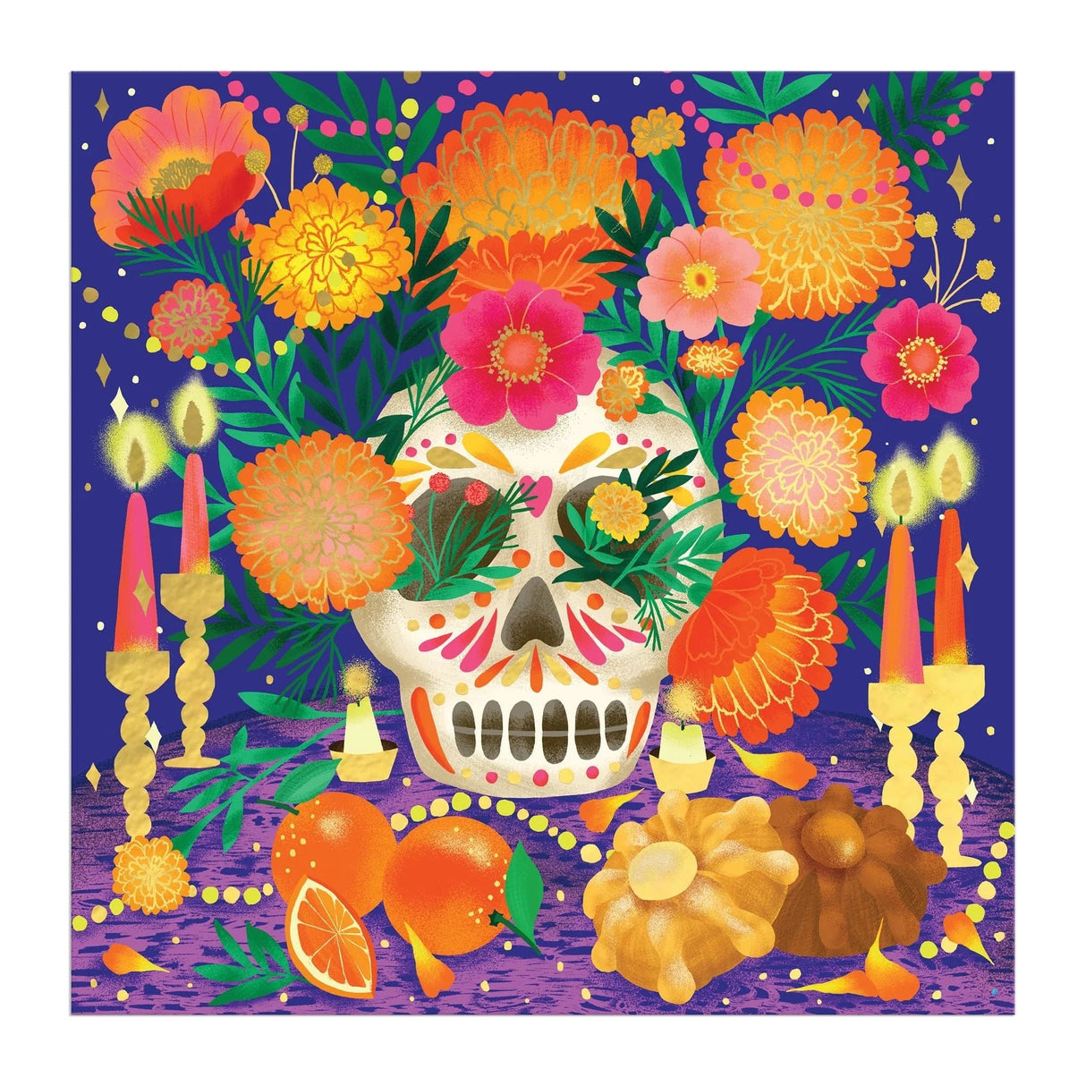 Ofrenda del Dia de Muertos 500 Piece Foil Jigsaw Puzzle | Galison - Jigsaw Puzzles - The Puzzle Center