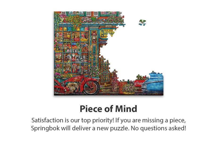 Old School Antiques 500 Piece Jigsaw Puzzle by Springbok Puzzles - Springbok Puzzles - Jigsaw Puzzles - The Puzzle Center