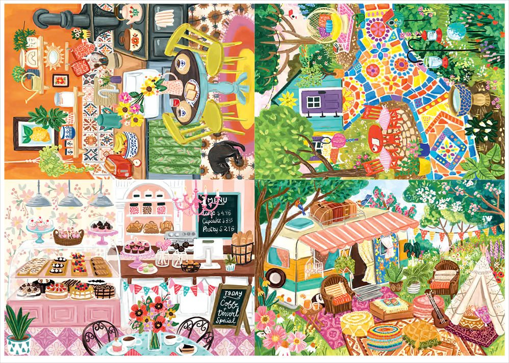 Olivia Gibbs 4 x 260 Pieces Jigsaw Puzzles | Magnolia - Jigsaw Puzzles - The Puzzle Center