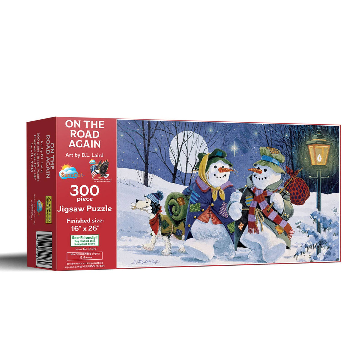 On the Road Again 300 Piece Jigsaw Puzzle by SunsOut Puzzles - Festive Winter Wonderland - SunsOut - Jigsaw Puzzles - The Puzzle Center -
