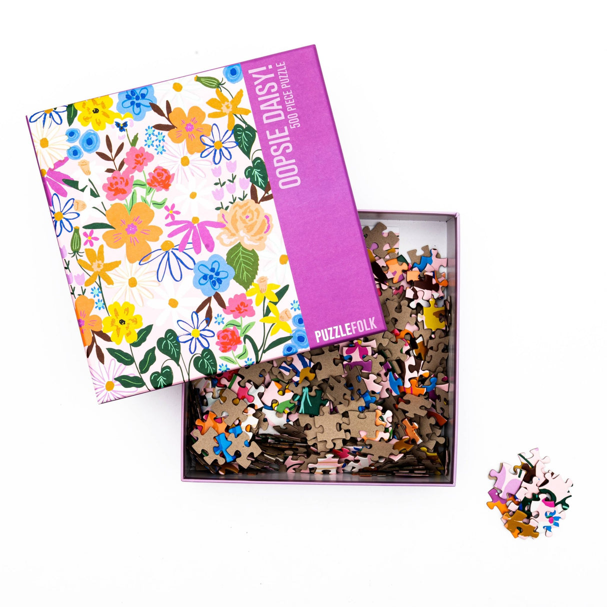 Oopsie Daisy! 500 Piece Floral Puzzle by Puzzlefolk - Puzzlefolk - Jigsaw Puzzles - The Puzzle Center -